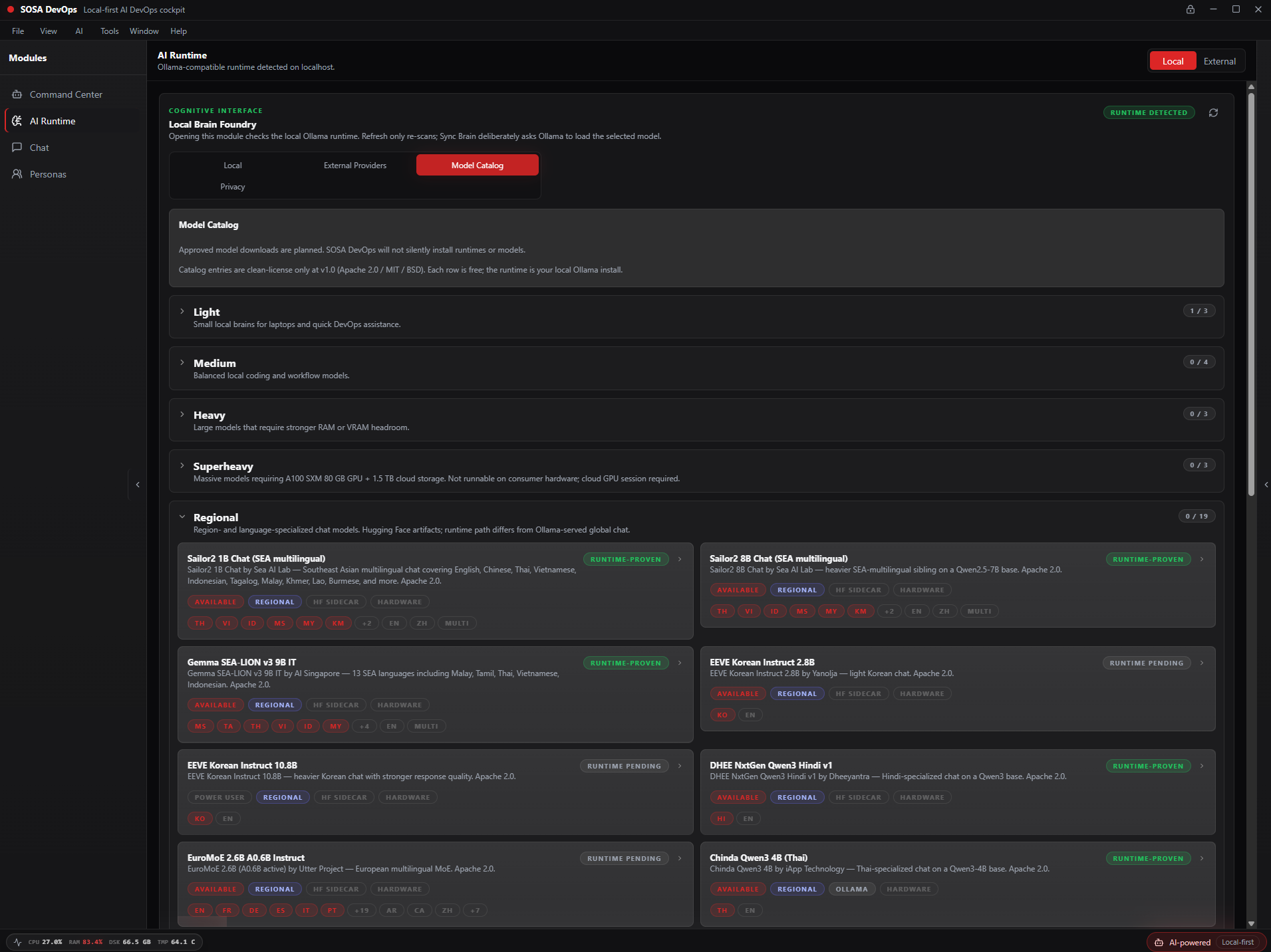 Ollama AI runtime